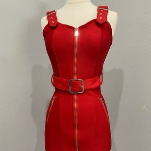 Red bandage dress